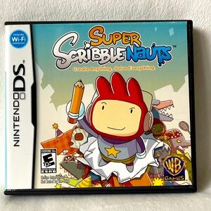 Nintendo DS Super ScribbleNauts Video Game with Case & Manual